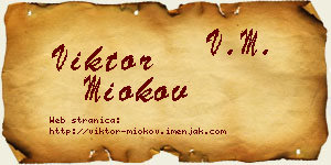 Viktor Miokov vizit kartica